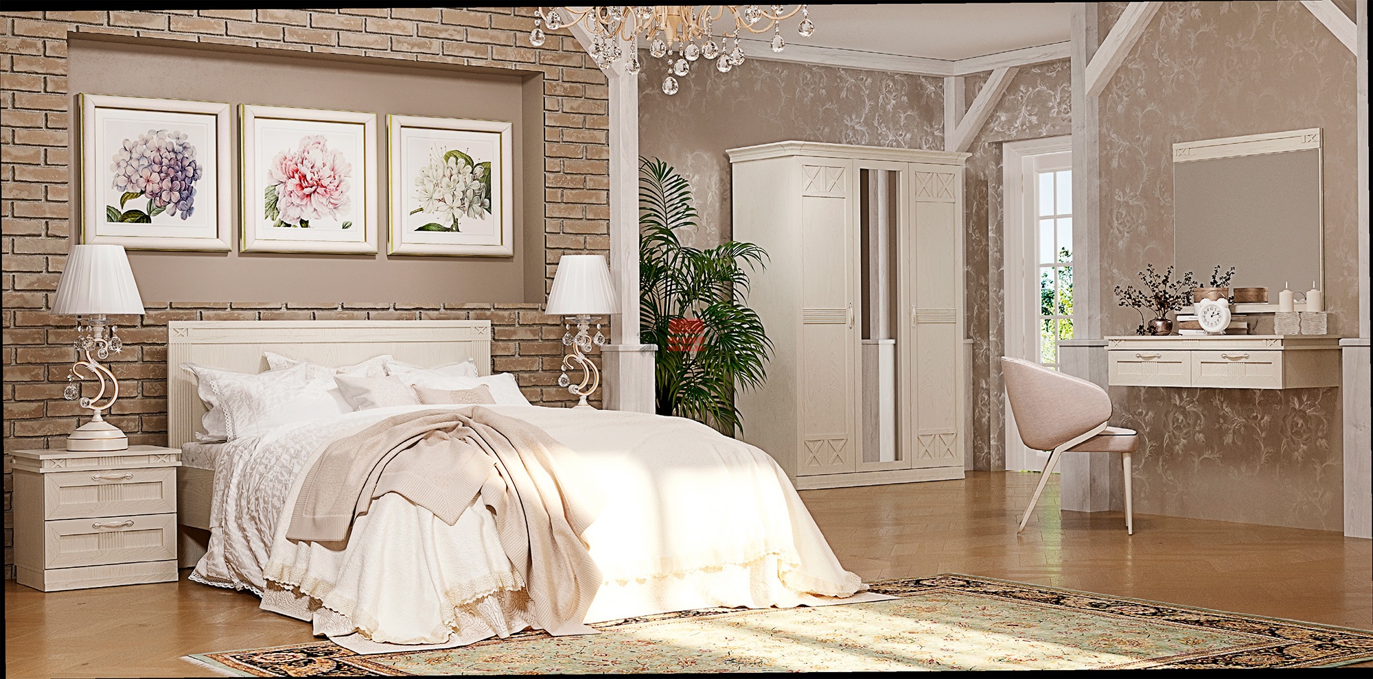 Мебель для спальни и общей комнаты Ольга-18